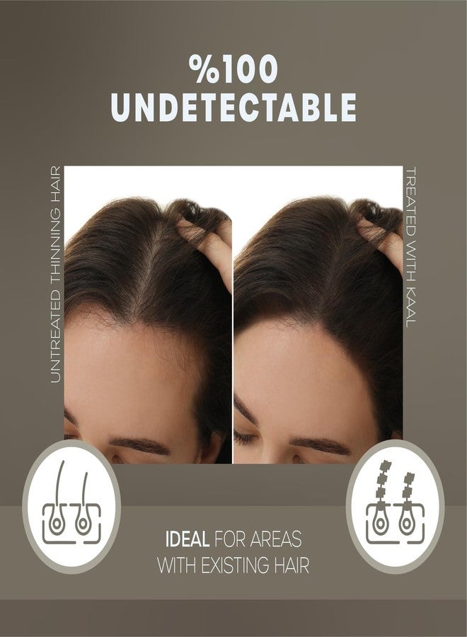 KAAL Hair Fibers - Refillable Hair Powder (27.5g, Black) to Instantly Conceal Thinning Areas for Men and Women - Image 4